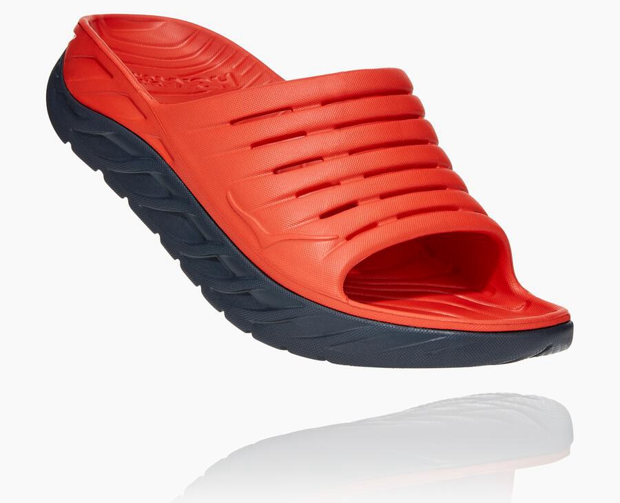 Hoka Australia One One ORA Recovery - Mens Slide Red - VYSRU-9072